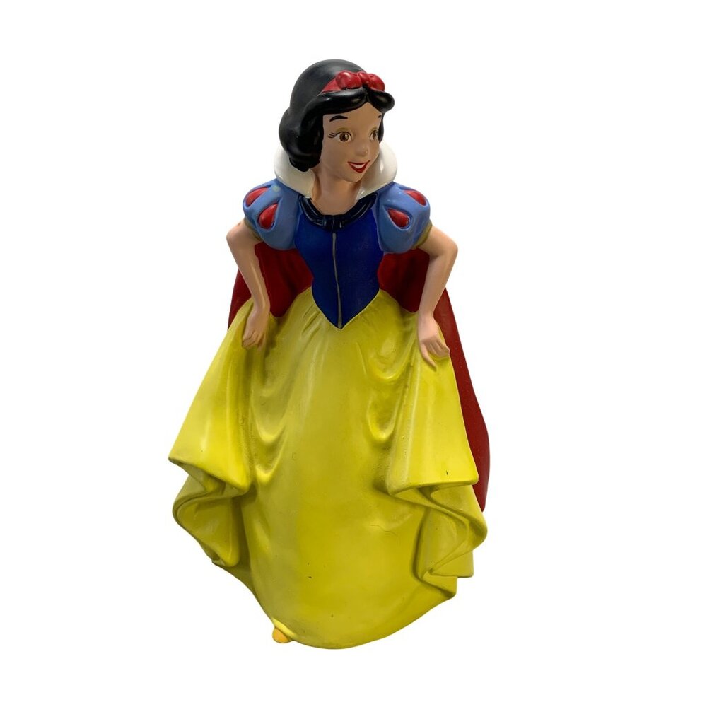 Disney Snow White Plastic Coin Bank with stopper 9.5"
